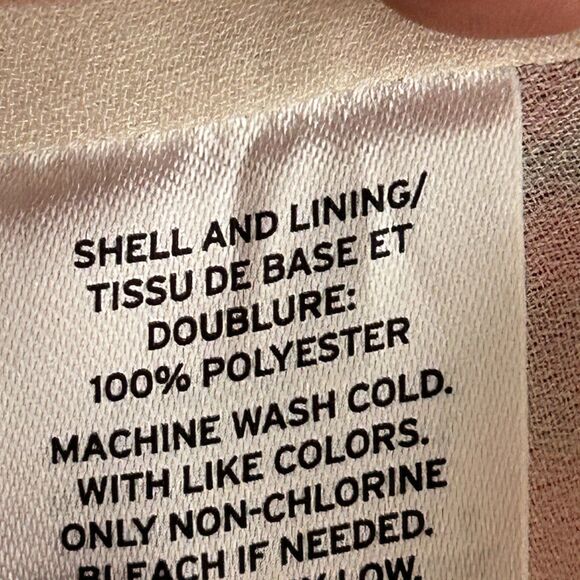 TILDON Multicolor Pink Dot Halter A Line Chiffon Mini Dress Sz S Keyhole Neck - Picture 4 of 5